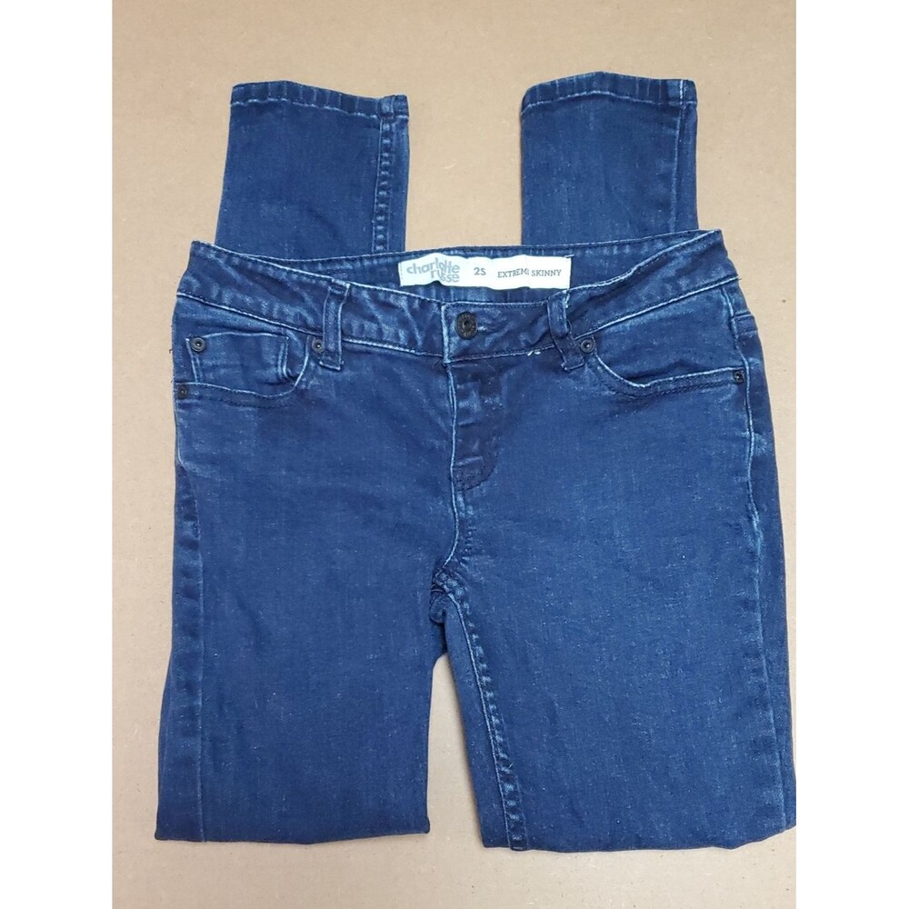Charlotte Russe Dark Denim Extreme Skinny Jeans Size 2S